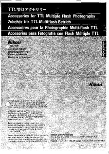 Nikon SC 17 manual. Camera Instructions.